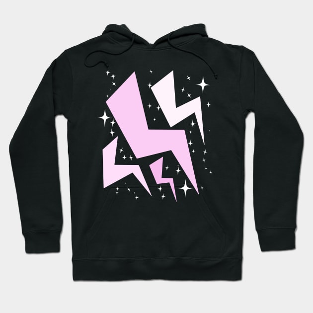 Pink Sparkle Lightening! Hoodie by ShinyBat